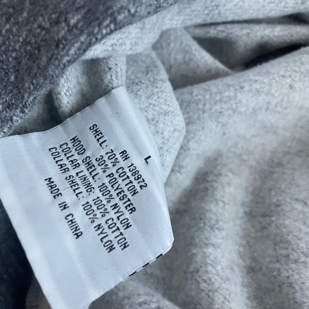 NWT Jetlag Grey Melange Cowl Neck Hoody Pullover L - Picture 13 of 13